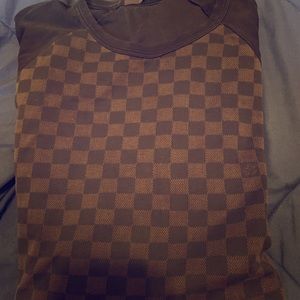 Louis Vuitton men’s signature print tee.